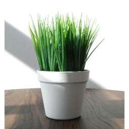 Leaf Green Grass Artificial Plant in Pot 22cm - Size: 22 x 15 x 15cm - Wilko - thumbnail 3