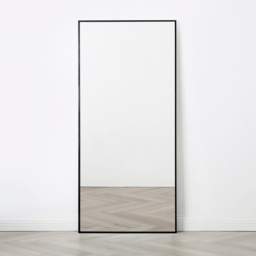 Anax Black Framed Wall Mirror 180 x 80cm - Home Garden Direct - Wilko - thumbnail 3