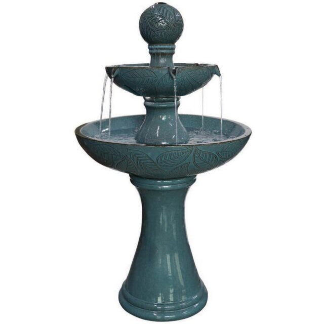 Bermuda Fontana Water Feature - Size: 55 x 55 x 96cm - Green - Bermuda Water Gardens - Wilko - image 1