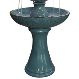 Bermuda Fontana Water Feature - Size: 55 x 55 x 96cm - Green - Bermuda Water Gardens - Wilko - thumbnail 4