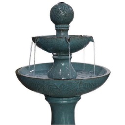 Bermuda Fontana Water Feature - Size: 55 x 55 x 96cm - Green - Bermuda Water Gardens - Wilko - thumbnail 3