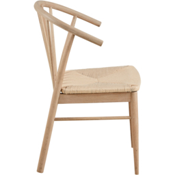 Florence Cassandra Set of 2 White Oak Dining Chairs with Armrest - Furniture To Go - Wilko - thumbnail 5