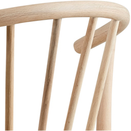 Florence Cassandra Set of 2 White Oak Dining Chairs with Armrest - Furniture To Go - Wilko - thumbnail 6