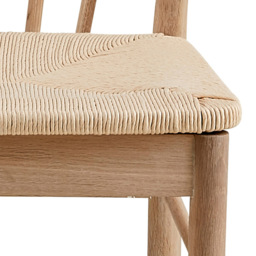 Florence Cassandra Set of 2 White Oak Dining Chairs with Armrest - Furniture To Go - Wilko - thumbnail 7