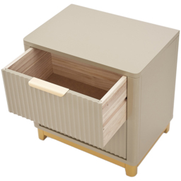 Molino 2 Drawer Clay Bedside Table - Cream - Wilko - thumbnail 6