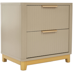Molino 2 Drawer Clay Bedside Table - Cream - Wilko - thumbnail 3