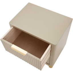Molino 2 Drawer Clay Bedside Table - Cream - Wilko - thumbnail 7