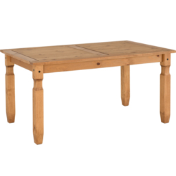 Seconique Corona 4 Seater Dining Table Distressed Waxed Pine - Brown - Wilko - thumbnail 3