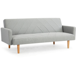Home Detail Ryan 2 Seater Light Grey Sofa Bed - Wilko - thumbnail 3