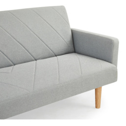 Home Detail Ryan 2 Seater Light Grey Sofa Bed - Wilko - thumbnail 7