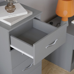 Vida Designs Riano 5 Drawer Grey Narrow Chest of Drawers - Wilko - thumbnail 5