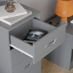 Vida Designs Riano 5 Drawer Grey Narrow Chest of Drawers - Wilko - thumbnail 6