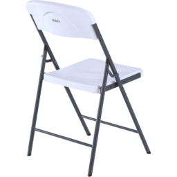 Lifetime Products Foldable Essential Chair - Size: 84.5 x 47.9 x 50.7cm - White - Wilko - thumbnail 5
