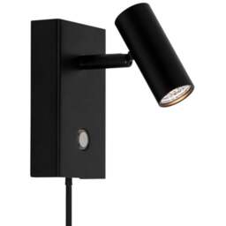 Nordlux Omari Black Wall Light - Size: 12 x 7 x 12cm - Wilko - thumbnail 1