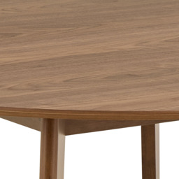 Florence Roxby 4 Seater Round Dining Table Walnut - Size: 76 x 140 x 140cm - Brown - Furniture To Go - Wilko - thumbnail 5