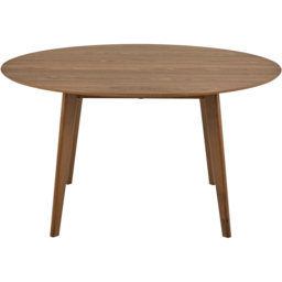 Florence Roxby 4 Seater Round Dining Table Walnut - Size: 76 x 140 x 140cm - Brown - Furniture To Go - Wilko - thumbnail 4