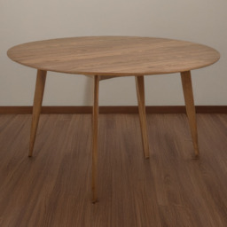 Florence Roxby 4 Seater Round Dining Table Walnut - Size: 76 x 140 x 140cm - Brown - Furniture To Go - Wilko - thumbnail 1