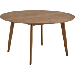 Florence Roxby 4 Seater Round Dining Table Walnut - Size: 76 x 140 x 140cm - Brown - Furniture To Go - Wilko - thumbnail 3