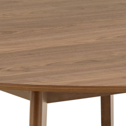 Florence Roxby 4 Seater Round Dining Table Walnut - Size: 76 x 140 x 140cm - Brown - Furniture To Go - Wilko - thumbnail 7