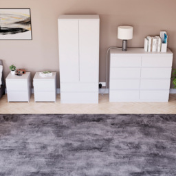 VIDA DESIGNS Denver White 4 Piece Bedroom Furniture Set - Wilko - thumbnail 6