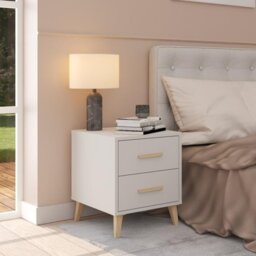 Kingston Bedside - White - Wilko