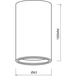 Milagro Genesis Black Spot Light - Size: 10 x 6.3 x 6.3cm - Wilko - thumbnail 6