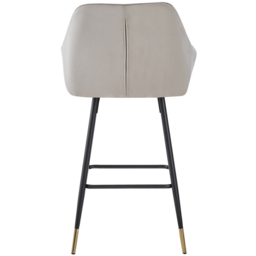 Baumhaus Mink Bar Stool Set of 2 - Cream - Wilko - thumbnail 4