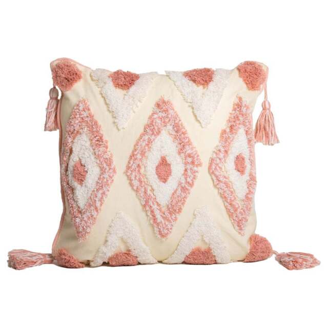 Intimate Oslo Tufted Pink Filled Cushion 43 x 43cm 2 Pack - Intimates - Wilko - image 1