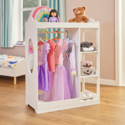 Liberty House Toys Kids Dressing Rail with Mirror - White - Wilko - thumbnail 7