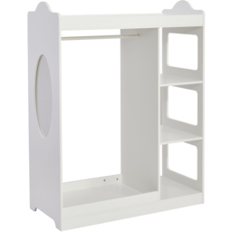 Liberty House Toys Kids Dressing Rail with Mirror - White - Wilko - thumbnail 3