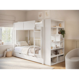 Flair Ruby White Bunk Bed with Storage - Size: Single - Wilko - thumbnail 7
