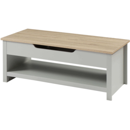 Home Source Avon 2 Shelf Grey Lift Up Coffee Table - Size: 40 x 105 x 47cm - Wilko - thumbnail 3