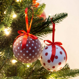 The Christmas Workshop Red and White Snowflake Bauble 14 Pack - Wilko - thumbnail 3