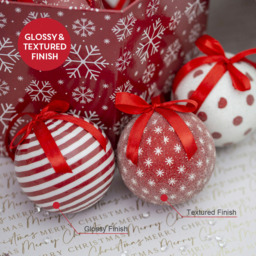 The Christmas Workshop Red and White Snowflake Bauble 14 Pack - Wilko - thumbnail 7
