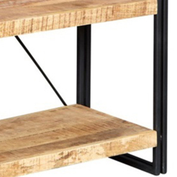 Brooklyn Carnaby 5 Shelf Industrial Large Open Bookcase - Brown - Wilko - thumbnail 4