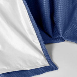Velosso Waffle Navy Blackout Curtains 137 x 168cm - Size: W 168 x D 137cm - Blue - Wilko - thumbnail 6