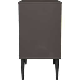 Crowndale Hong Kong 3 Drawer Slatt Effect and Graphite Midi Chest of Drawers Ready Assembled - Slatt Effect & Graphite - Wilko - thumbnail 5