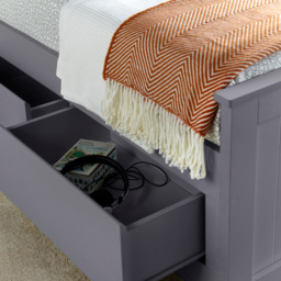 Bedmaster Enzo Single 3 Drawer Grey Wooden Storage Bed with Pocket Mattress - Wilko - thumbnail 7