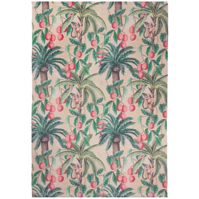Furn Monkey Palm Cream Monkey Pattern Rug 120 x 170cm - Wilko - image 1