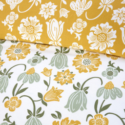 Serene Victorian Bloom Single Green Microfibre Fabric Reversible Duvet Cover Set - Wilko - thumbnail 4