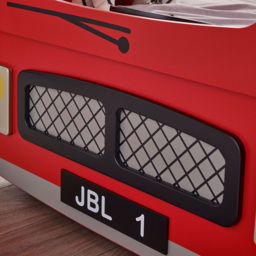 Julian Bowen London Red Bus Bunk Bed - Size: Single - Wilko - thumbnail 5