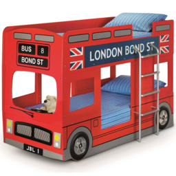 Julian Bowen London Red Bus Bunk Bed - Size: Single - Wilko - thumbnail 3