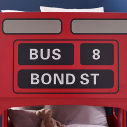 Julian Bowen London Red Bus Bunk Bed - Size: Single - Wilko - thumbnail 4