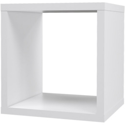 Florence Mauro Single Shelf White High Gloss Bookshelf - Size: 1 Shelf - Wilko - thumbnail 4