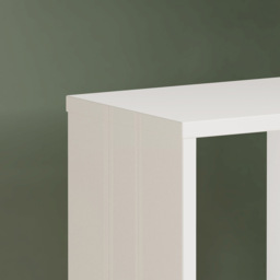 Florence Mauro Single Shelf White High Gloss Bookshelf - Size: 1 Shelf - Wilko - thumbnail 6