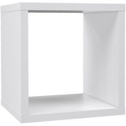 Florence Mauro Single Shelf White High Gloss Bookshelf - Size: 1 Shelf - Wilko - thumbnail 3