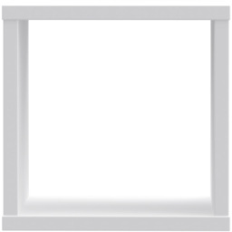 Florence Mauro Single Shelf White High Gloss Bookshelf - Size: 1 Shelf - Wilko - thumbnail 5