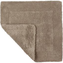 Allure Bath Fashions Elegance Mocha Reversible Square Bath Mat 55 x 55cm - Size: 53 x 55cm - Brown - Wilko - thumbnail 4