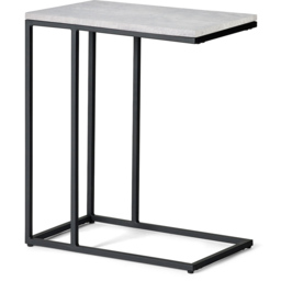 Julian Bowen Staten Concrete Drinks Table - Size: 50 x 30 x 60cm - Black - Wilko - thumbnail 3