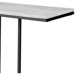 Julian Bowen Staten Concrete Drinks Table - Size: 50 x 30 x 60cm - Black - Wilko - thumbnail 5